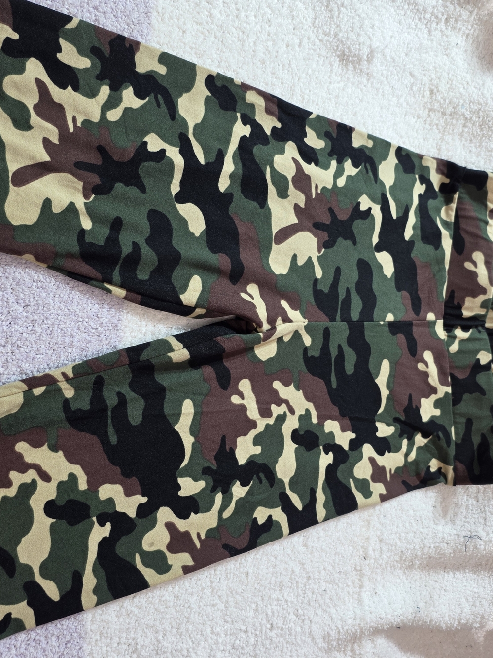 Active USA Kids Camo Leggings - Green, Brown, Black